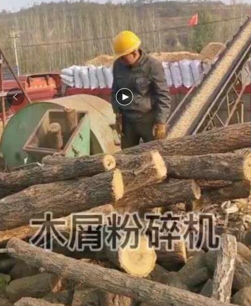 高鴻機械廣西木（mù）屑機作業現場