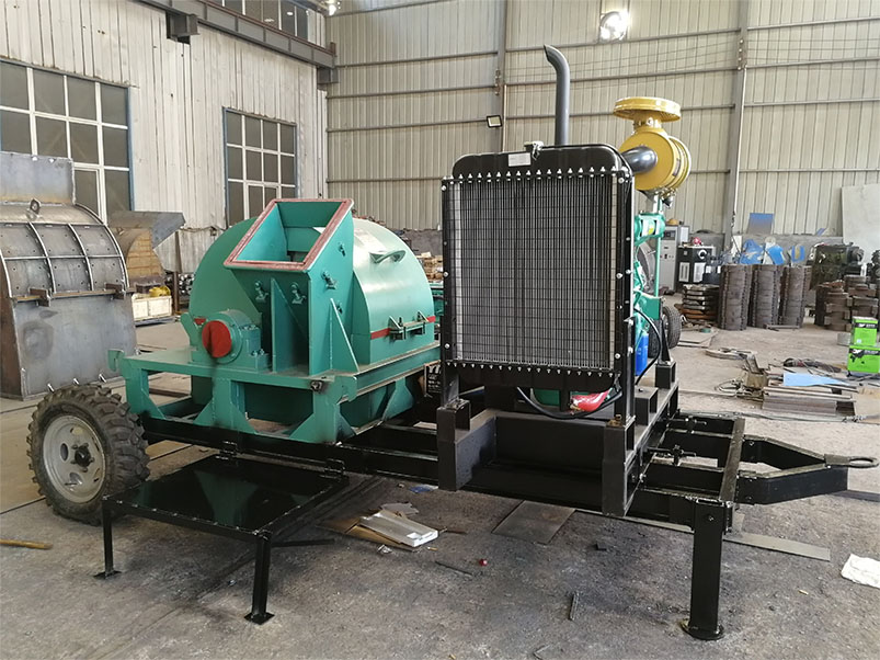 柴油移動木屑粉碎機